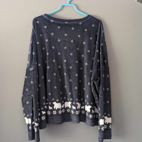 NWT Luxury Velour Long Sleeve Shirt  sz XXL - Picture 2 of 3